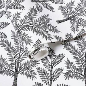 Threshold -  Tree Toile 198"x20" Peel and Stick Wallp Black